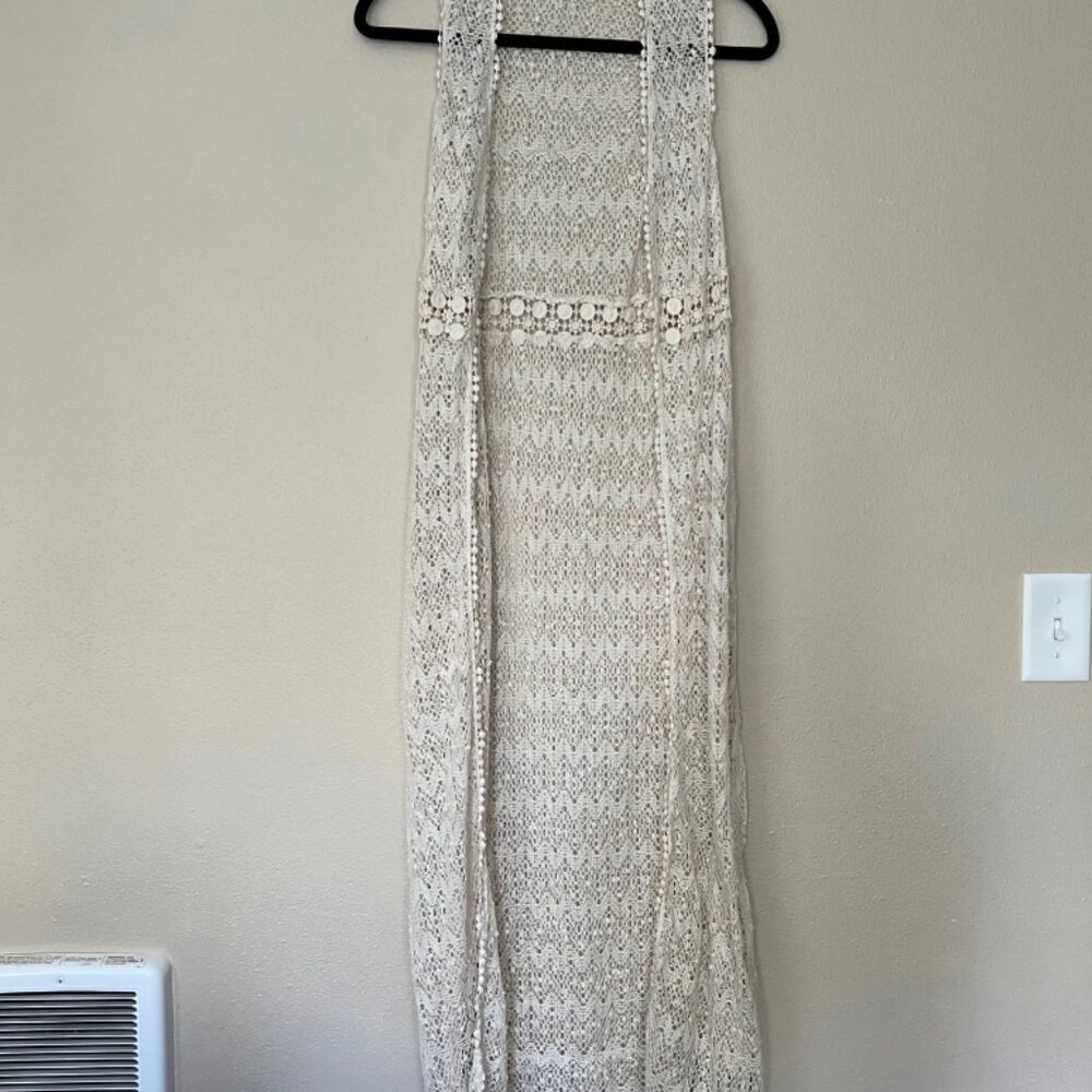 Crochet Sleeveless Duster